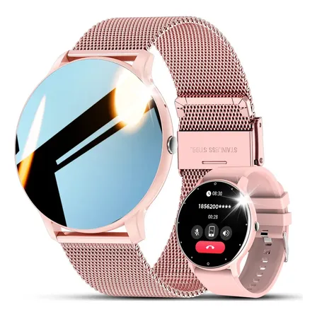 Smartwatch FoxBox BW0223 com Chamadas e 2 Pulseiras Rosa
