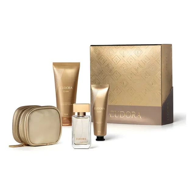 Kit Presente Eudora Diva Feminino 4 Produtos Original