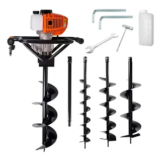 Perfurador de Solo a Gasolina 58cc Com 3 Brocas e Extensor