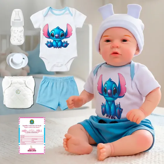 Bebê Reborn Menino Realista Articulado De Silicone