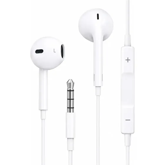 Fone De Ouvido Com Entrada P2 Compatível Com Android E Ios Cor Branco