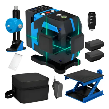 Nível Laser 3d 12 Linhas Verde Exbom Fepro-nl1200 Alcance 30m Autonivelante