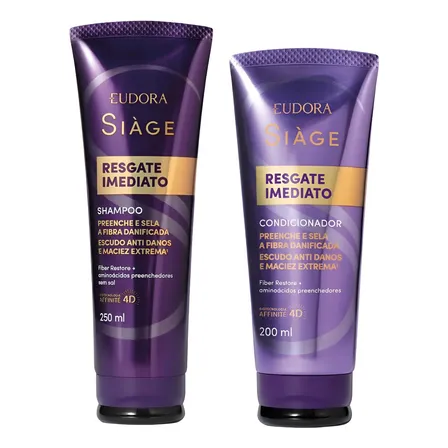 Kit Shampoo + Condicionador Siàge Resgate Imediato Eudora
