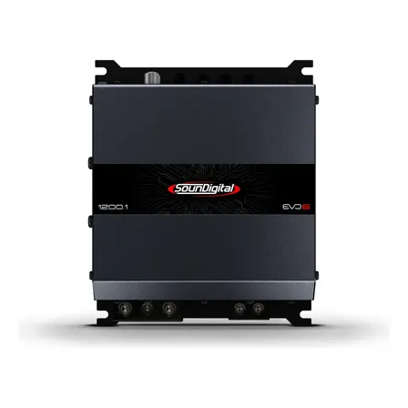 Módulo Soundigital 1200.1 Evo6 4 Ohms 1 Canal Classe D Digital Amplificador Som Automotivo Carro Moto Suv 1200w Rms Potência 1,2kw 1c 4ohms Sd1200 Sd1200.1 Sd1200.1-4 Sd 1200.1-4 Evo 6 Cinza-escuro
