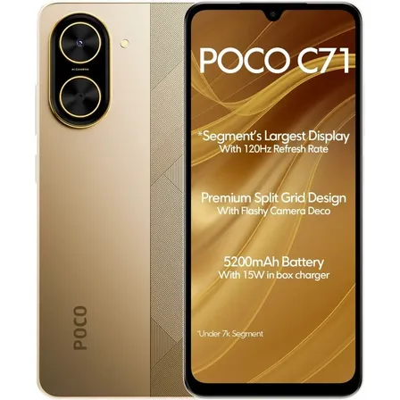 Xiaomi Pocophone Poco C71 Dual Sim Dourado-escuro