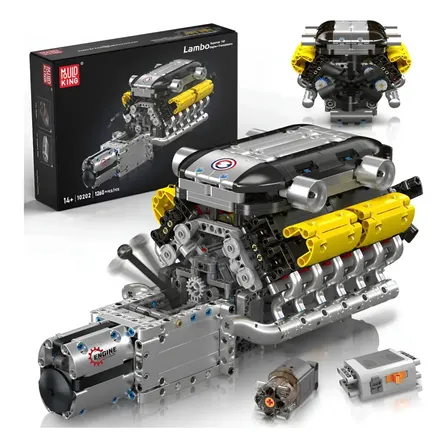 Mould King Motor V8 1260 Peças Blocos De Montar Funcional