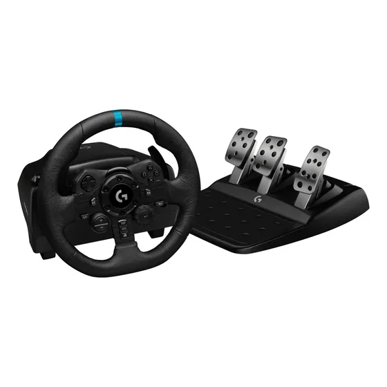 Kit Volante E Pedais G923 Para Ps5 Ps4 E Pc Logitech G Preto