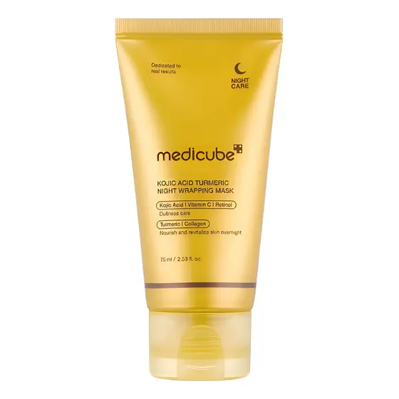 Medicube Kojic Acid Tumeric Overnight Wrapping Mask Todo Tipo De Pele