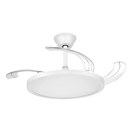 Elgin Silence Air Pro Ventilador Retrátil 4 Pás Led Branco 80 Cm 60hz Branco Transparente Abs 4 127/220v