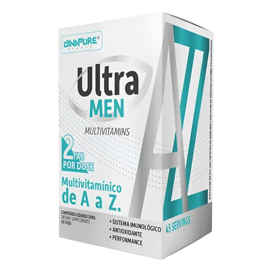 Multivitamínico Dynamo Labz Ultra Men Energia Imunidade Foco 90 Tabletes
