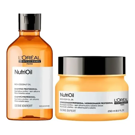 Kit Shampoo 300ml + Máscara 250ml - Serie Expert Nutrioil - Nutrição Profunda