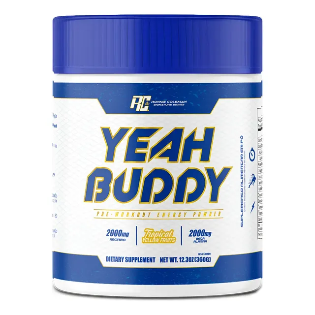 Pré Treino 360g Yeah Buddy Frutas Amarelas Ronnie Coleman