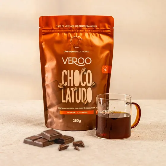 Café Especial Veroo Chocolatudo Torra Média Moído 250g