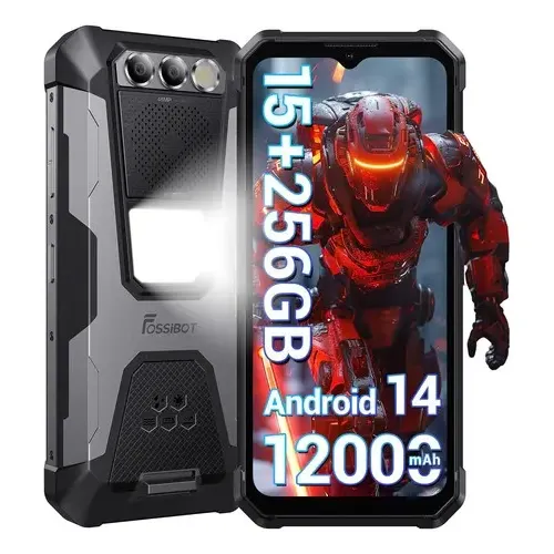 Cat S61 Fossibot F106 Pro 15gb 256gb 12000mah Resistente Nfc Robusto Prova Agua Preto