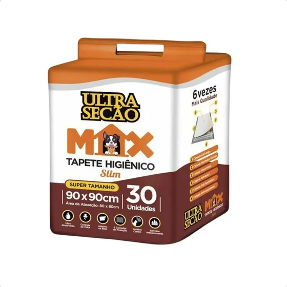 Tapete Higiênico Ultra Secão Max 90x90 Great Pets 30und