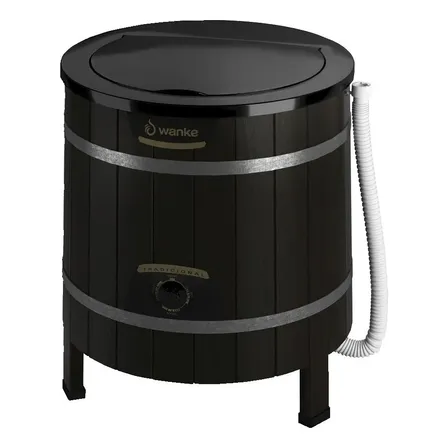 Tanquinho de Lavar Roupa 5kg Wanke Tradicional semiautomática Preto