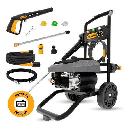 Desobstruidora De Alta Pressão Profissional Wap Wl 4500 Ultra 1500w 1650psi 420l/h Motor Indução 127v Cinza 60hz