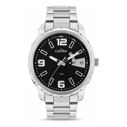 Relógio Co2115ncb/4p Speed Analógico 50m Men aço Inox Condor Prateado Prata Preto