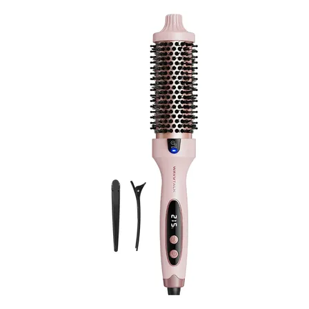 Escova Modeladora Wavytalk Anti-frizz Com Cerâmica E 5 Temperaturas Bivolt Rosa 127/220v