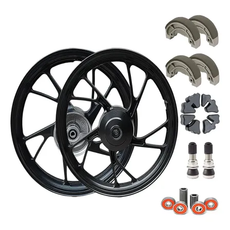 Rodao Rodas Pé Galinha Cg Fan Start Titan 150 160 F Tambor Preto
