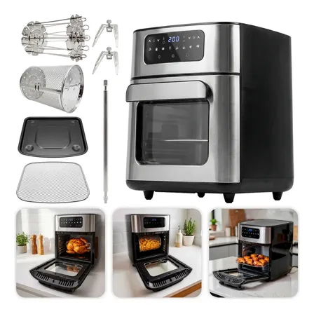 Air Fryer Ovenfryer Fritadeira Eletrica 12 Litros 1700w K Nakasaki Cor Preto 220v
