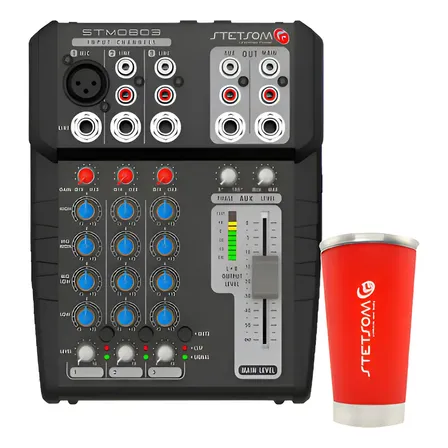 Mesa Equalizadora Stm0803 Stetsom 3 Ch Automotivo Sem Preto
