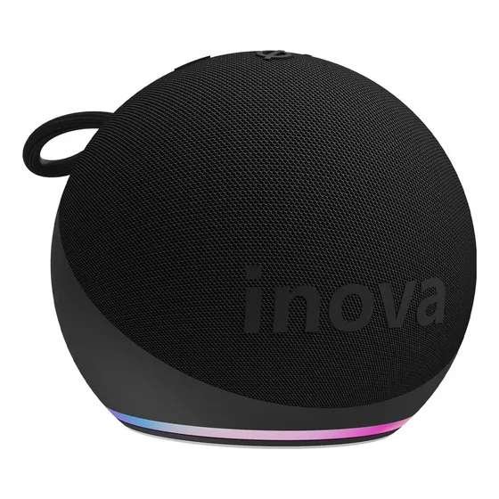 Inova Mini Caixa Caixinha De Som Bluetooth Portátil, Potente Tws Com Rádio Fm E Luzes Rgb, Ipx6 À Prova D&quotágua, Longa Duração Caixa De Som Bluetooth