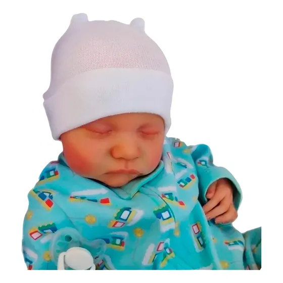 Bebê Boneca Reborn De Olhos Fechados Com Certidão De Nascime