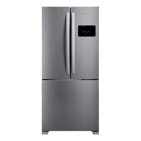 Geladeira com freezer inverter Brastemp BRO85MK con capacidad de 559L inox