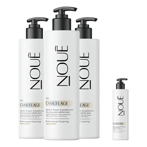 Kit 3x Tonalizante Nouê Camuflage Light 140ml + Shampoo Loiro