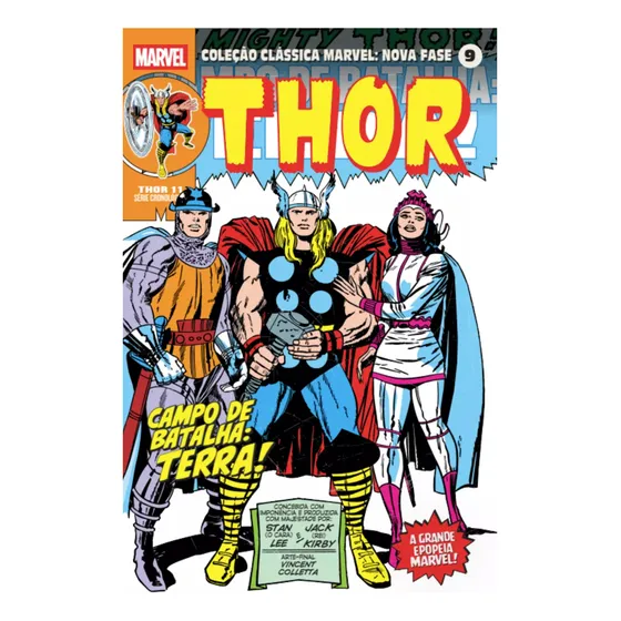Coleção Clássica Marvel: Nova Fase Vol. 09 - Thor 11, De Jack Kirby, Stan Lee. Editora Panini (2025)