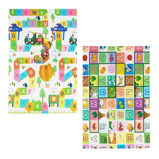 Tapete Infantil Tatame Emborrachado Dupla Face Abc Maxi Baby