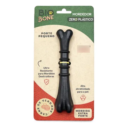 Mordedor De Cachorro Natural Biobone Ossinho Sabor Carne Marrom-escuro