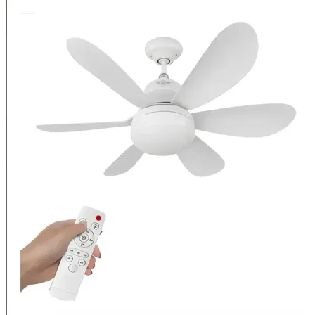 Ventilador Teto Com Luz Polo Uk Mini Ventilador 60w Com A Estrutura Branco 42 Cm Branco Plástico 50 Hz X 60 Hz