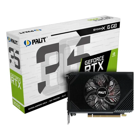 Placa De Video Geforce Nvidia Palit Rtx3050 6gb Stormx Gddr6