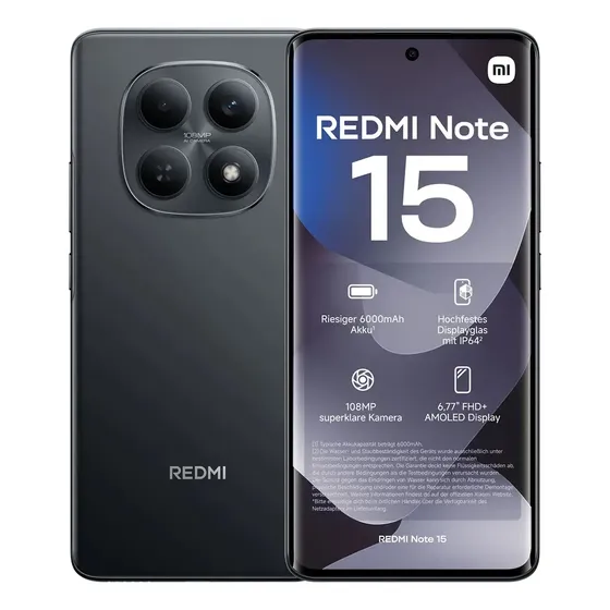 Celular Redmi Note 15 Dual Sim 4G 128gb 6gb Ram - preto