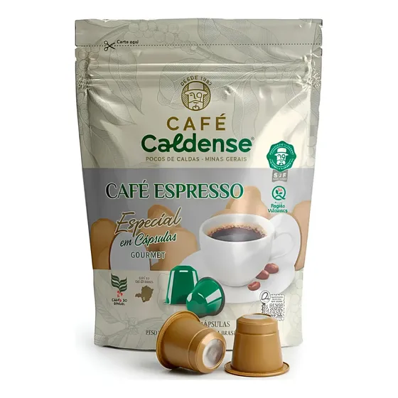 Cápsula Café Compatível Nespresso Café Caldense Gourmet 10 Unidades