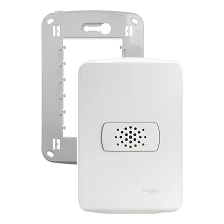 Kit Conj 4x2 Campainha Cigarra Miluz S3b16870 Schneider Branco