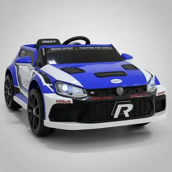 Carro Elétrico Infantil Unitoys Speed Rally Azul 12V Com Controle Remoto