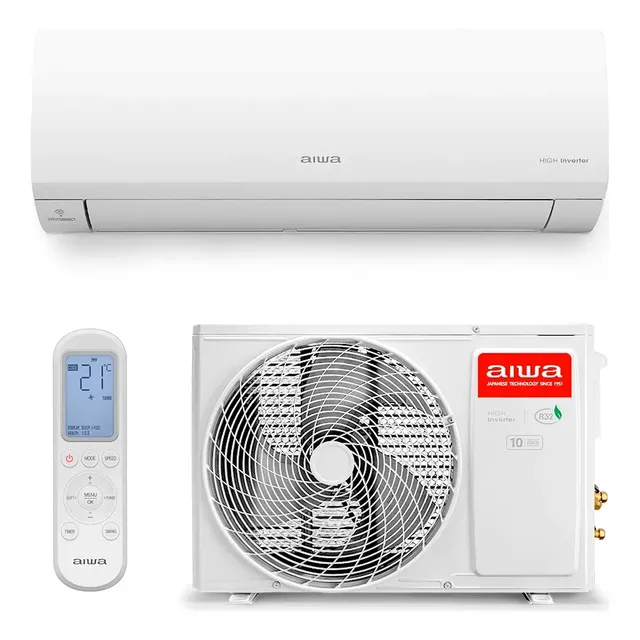 Ar-condicionado Aiwa High Inverter 9.000 Btus Quente/frio Aws-ac-9qf Branco 220v