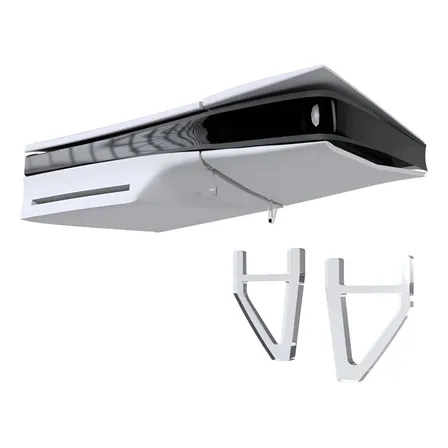 Suporte Estável Ps5 Slim Reposição Pezinho Acrílico Ps5 Cinza