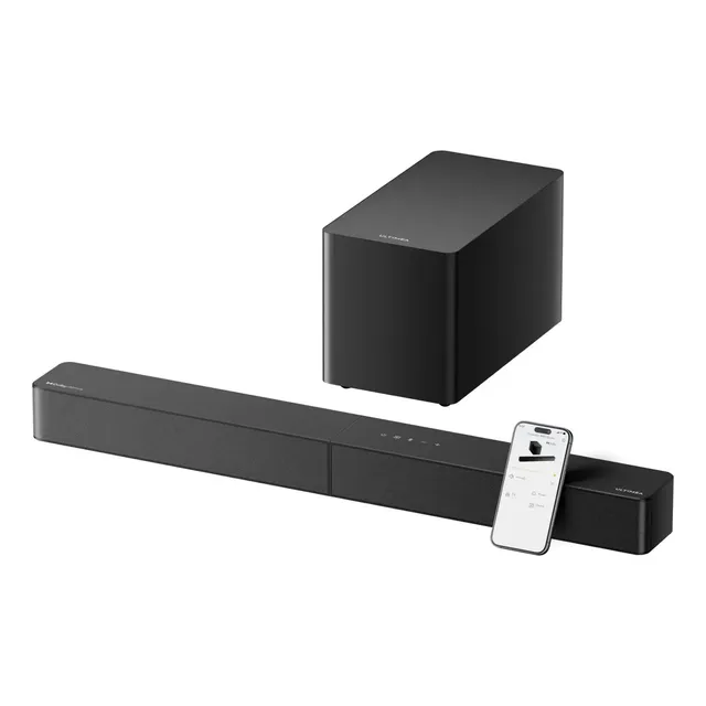 Soundbar Ultimea Poseidon M60 Boom 5.1 340w Dolby Atmos Barra De Som Para Tv Preto 127/220v
