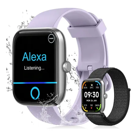 Relógio Inteligente Smartwatch Alexa Chamadas NOVANTE Masculino Feminino Esportivo IP68 Bluetooth Notificações Instantâneas Tela Hd 1.83 300mAh 10Dias Monitor Cardíaco Spo2 Sono Ecg Pagamento Offline