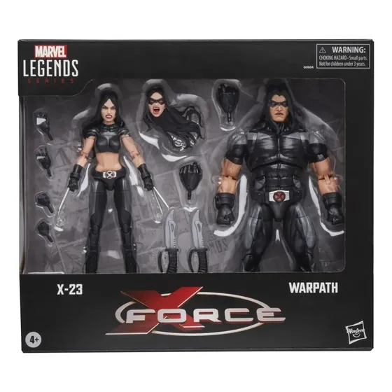 Conjunto X-Force X-23 e Warpath da série Marvel Legends