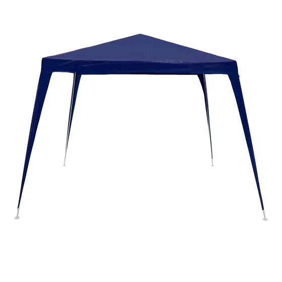 Tenda Gazebo Tubular Azul Polietileno 3mx3mts - High