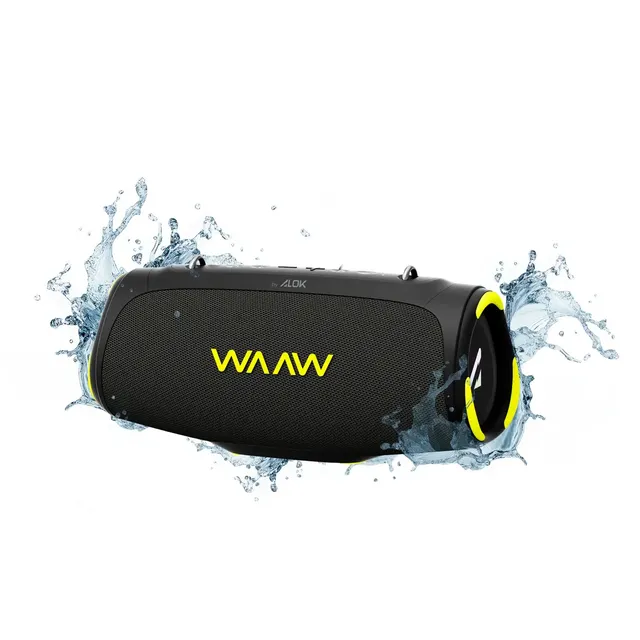 Caixa De Som Speaker Bluetooth Waaw By Alok Boombox Boom 110 40w Rms Preto