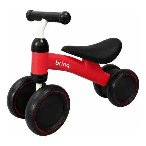 Bicicleta Equilíbrio Sem Pedal Andador Infantil Vermelho