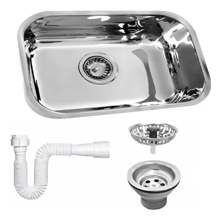 Cuba Inox Smarthome 430 No2 56x34x17 C/ Válvula E Sifão