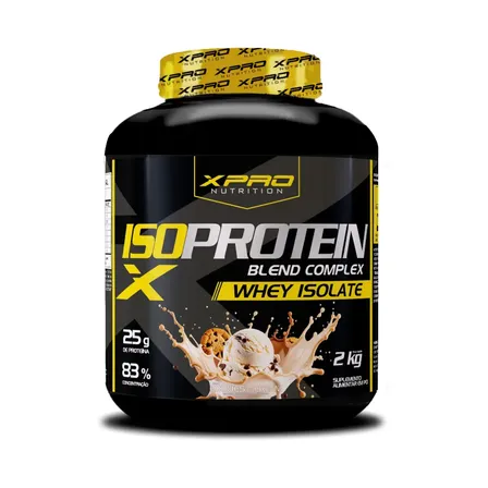 Whey Protein Isolado Iso Blend Complex Zero Açúcar Low Carb Cookies 2kg - Xpro Nutrition Biscoitos