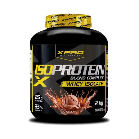 Whey Protein Isolado Iso Blend Complex Zero Açucar Low Carb Chocolate 2kg - XPro Nutrition